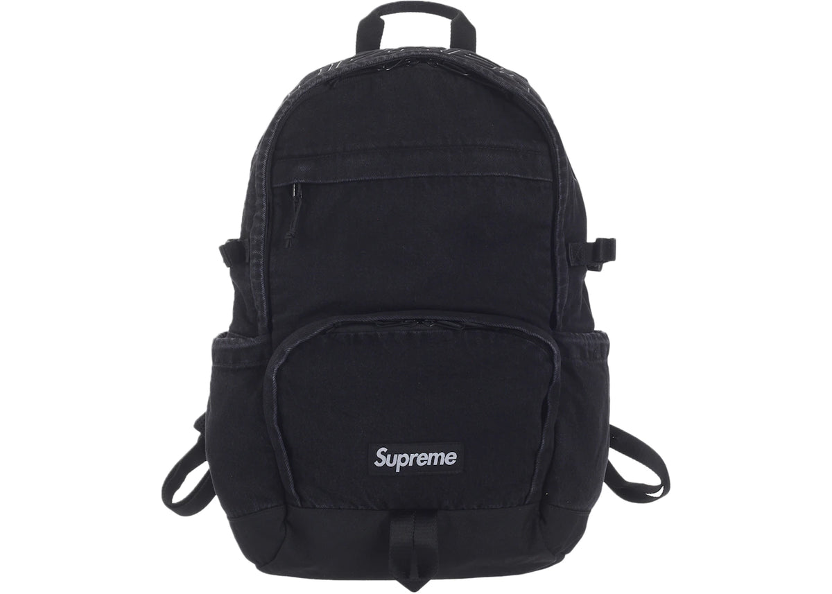 Supreme Denim Backpack Black - vue 360
