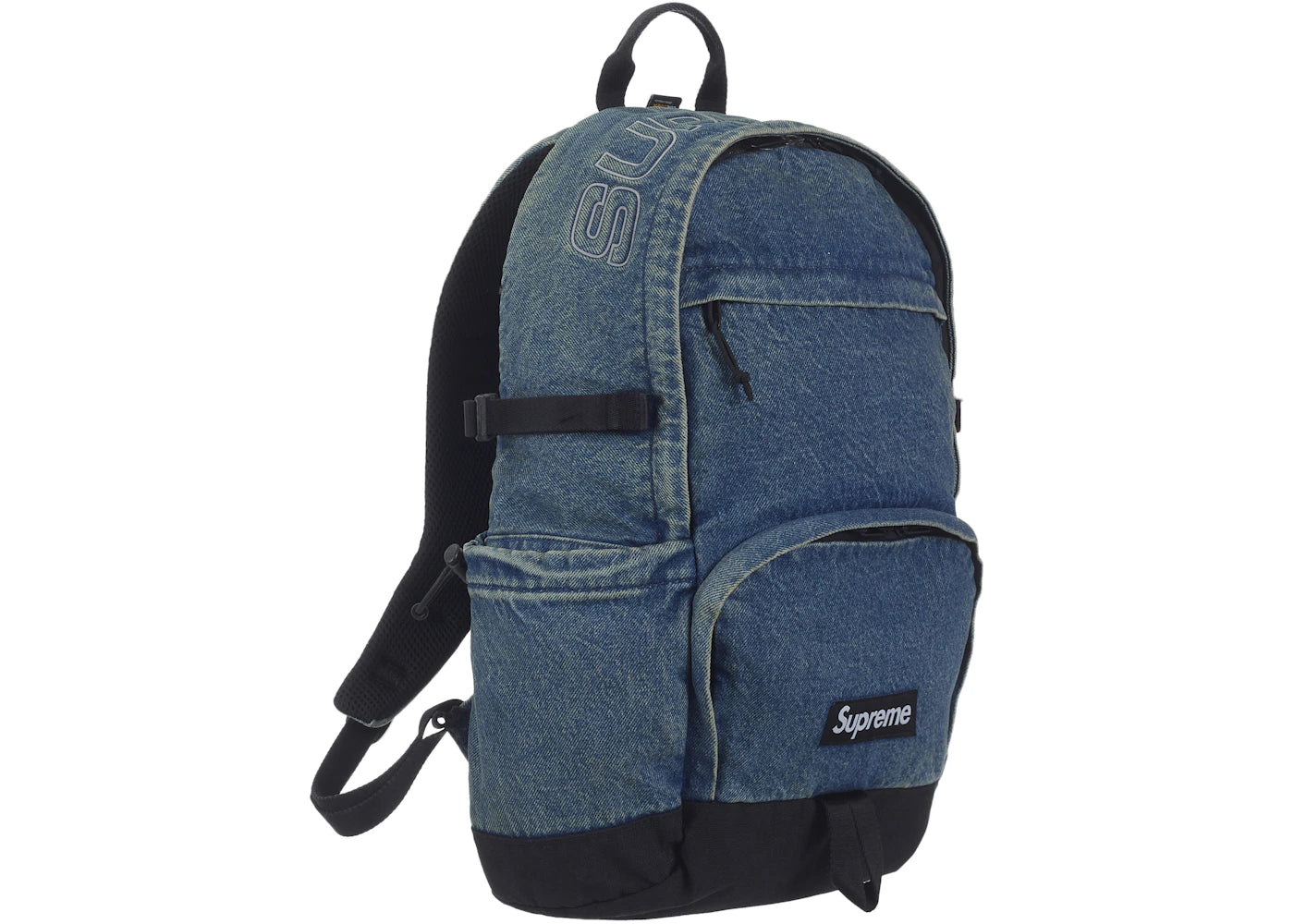 Supreme Denim Backpack Washed Indigo - vue secondaire B
