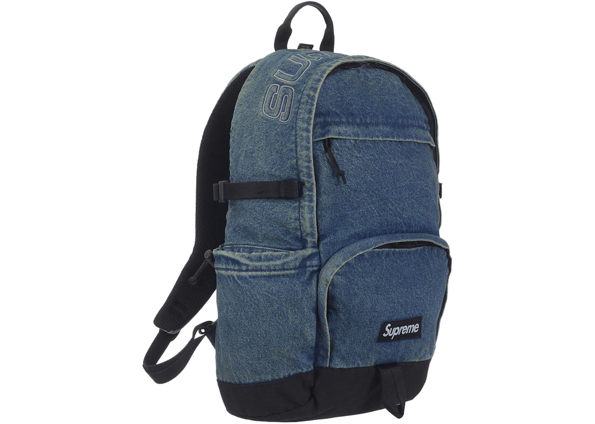 Supreme Denim Backpack Washed Indigo - vue secondaire B