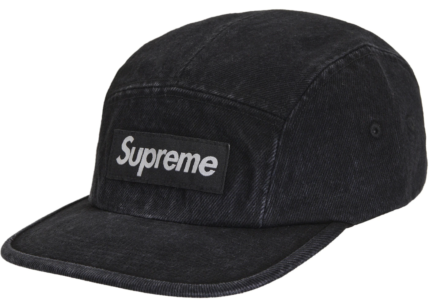 Supreme Denim Camp Cap (FW24) Black - vue 360