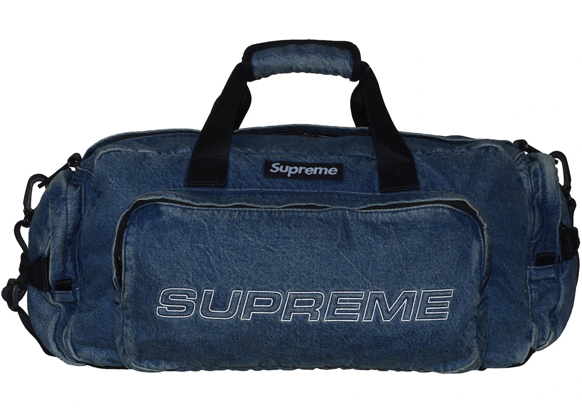 Supreme Denim Duffle Bag Washed Indigo - vue secondaire B