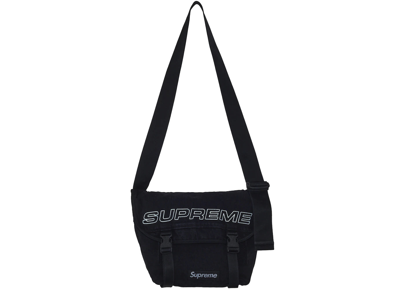 Supreme Denim Messenger Bag Black - vue secondaire B