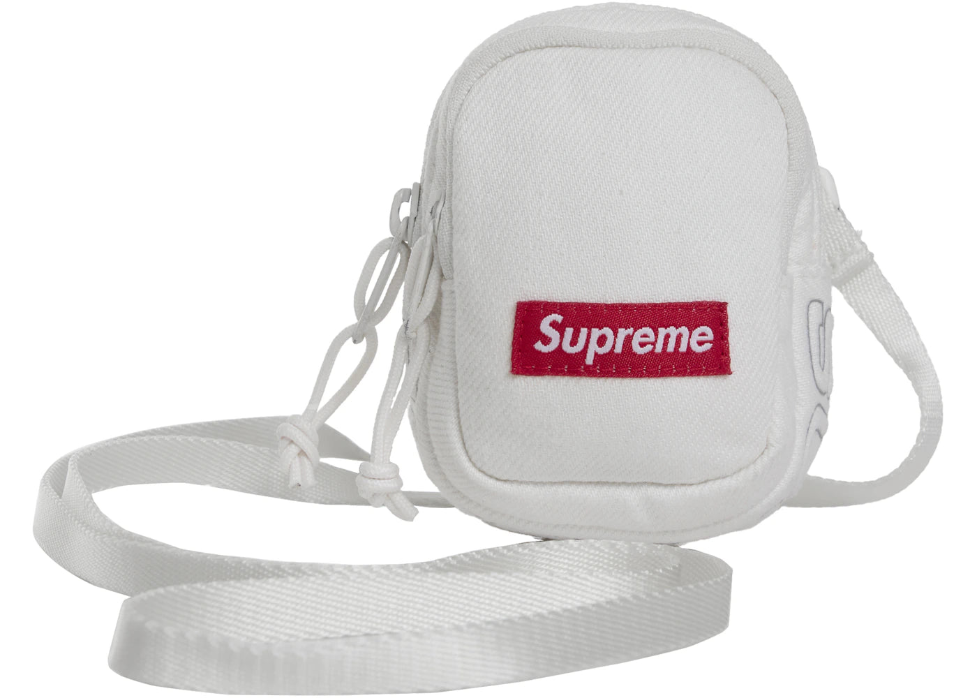 Supreme Denim Mini Utility Bag White - vue 360