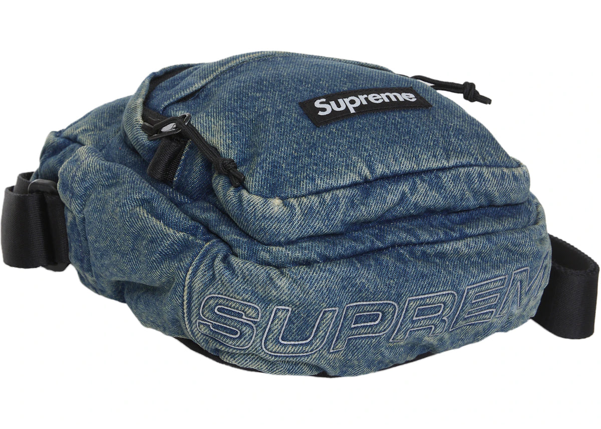 Supreme Denim Shoulder Bag Washed Indigo - vue secondaire B