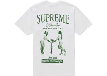 Supreme Devotion Tee White - authentic Supreme product