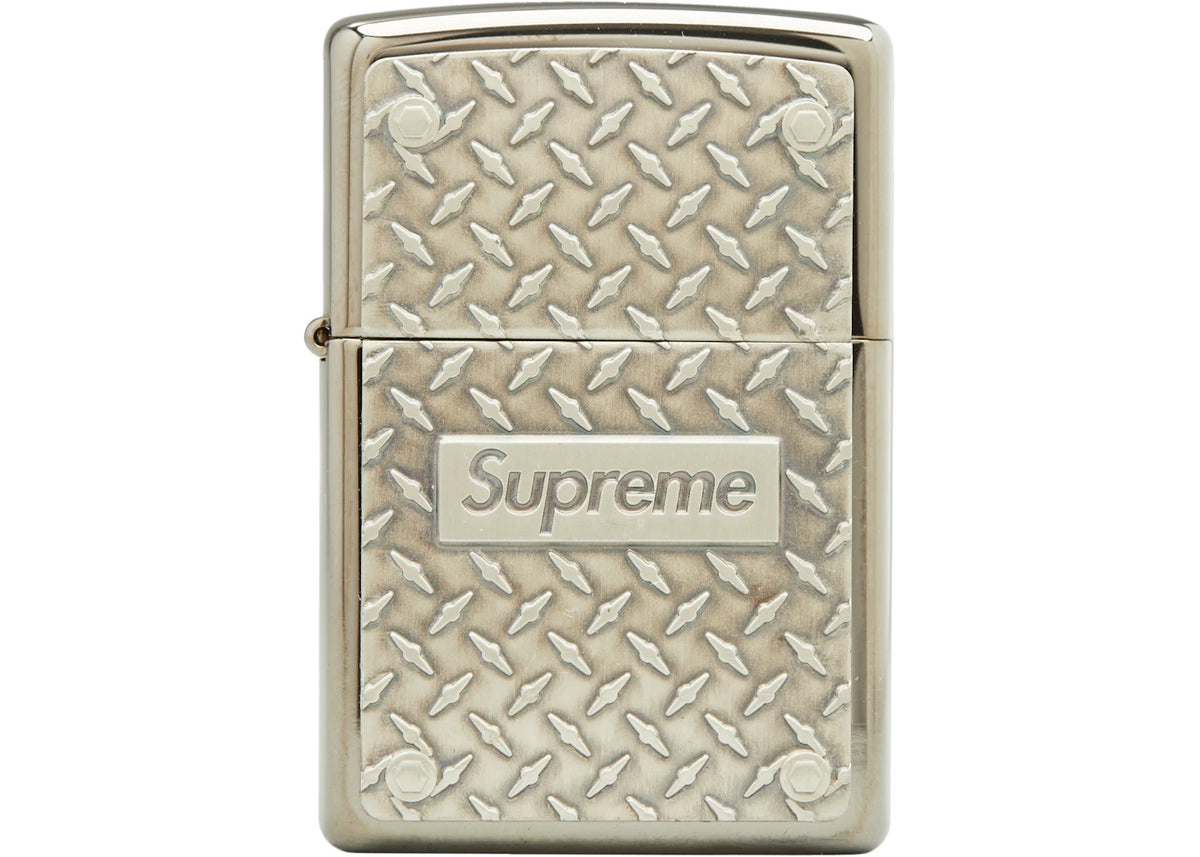 Supreme Diamond Plate Zippo Metal - vue secondaire A