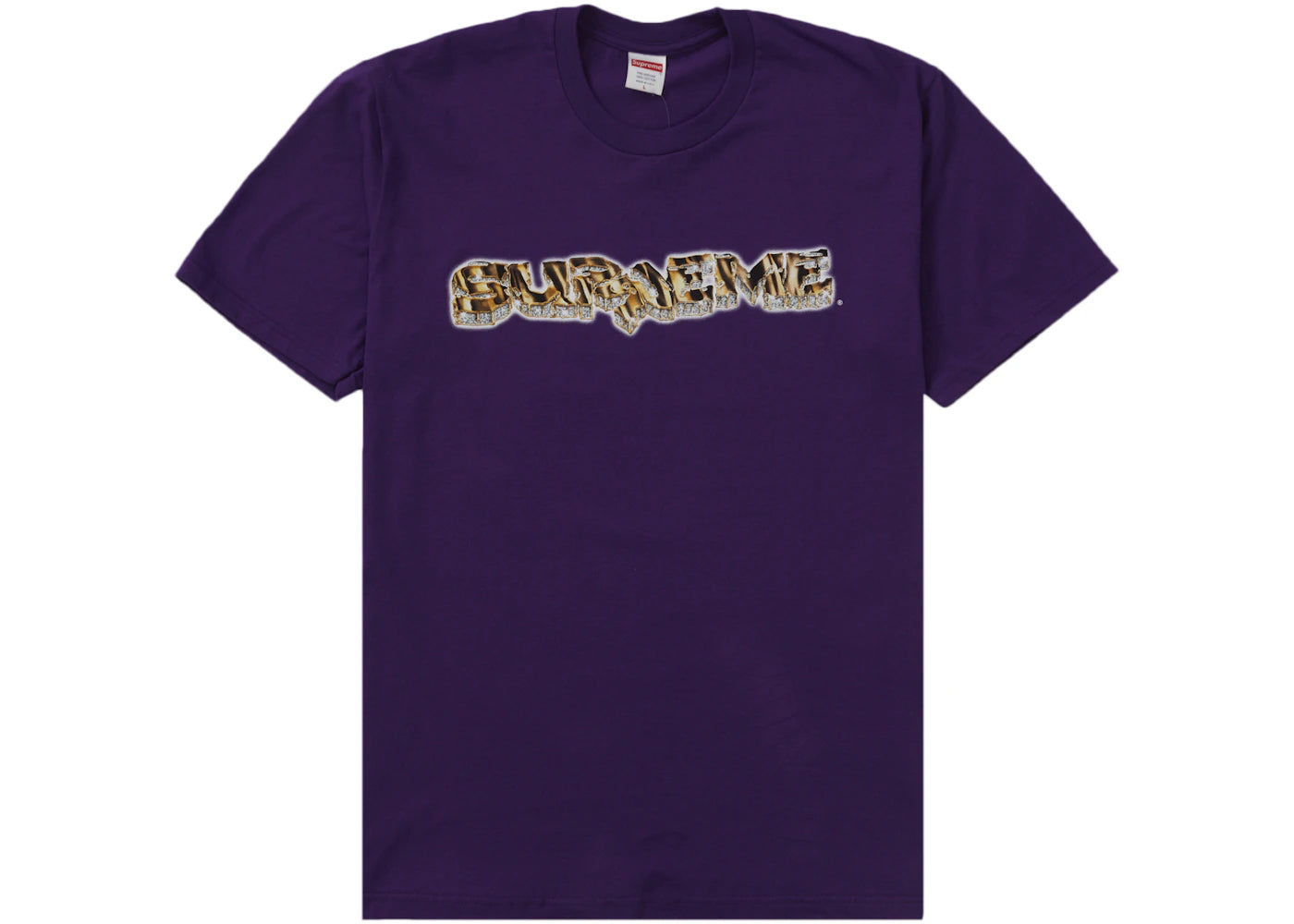 Supreme Diamond Tee Purple - vue secondaire A
