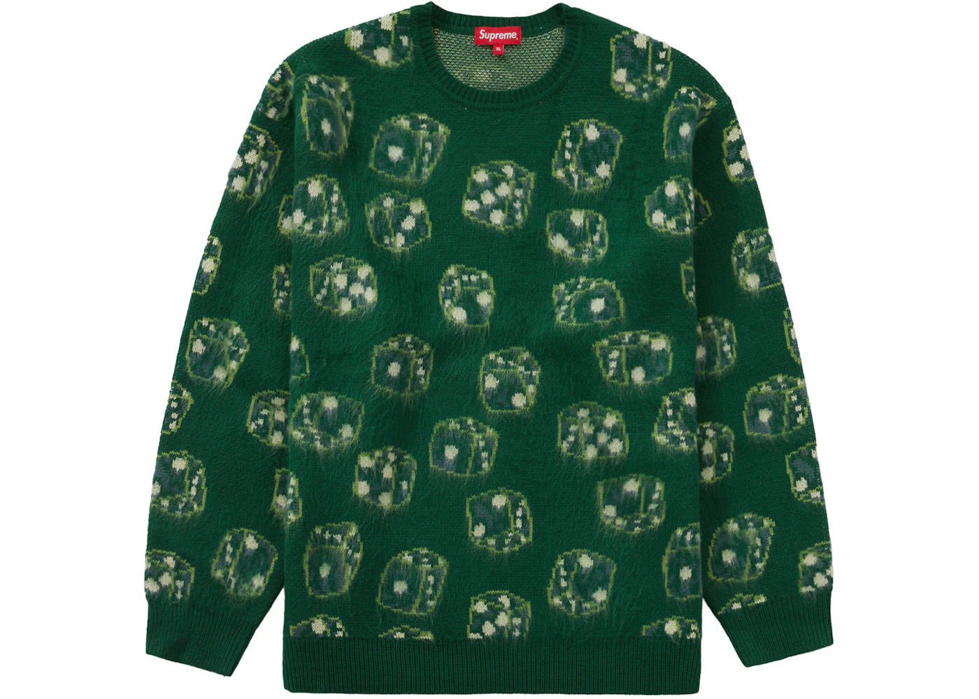 Supreme Dice Sweater Green - vue secondaire A