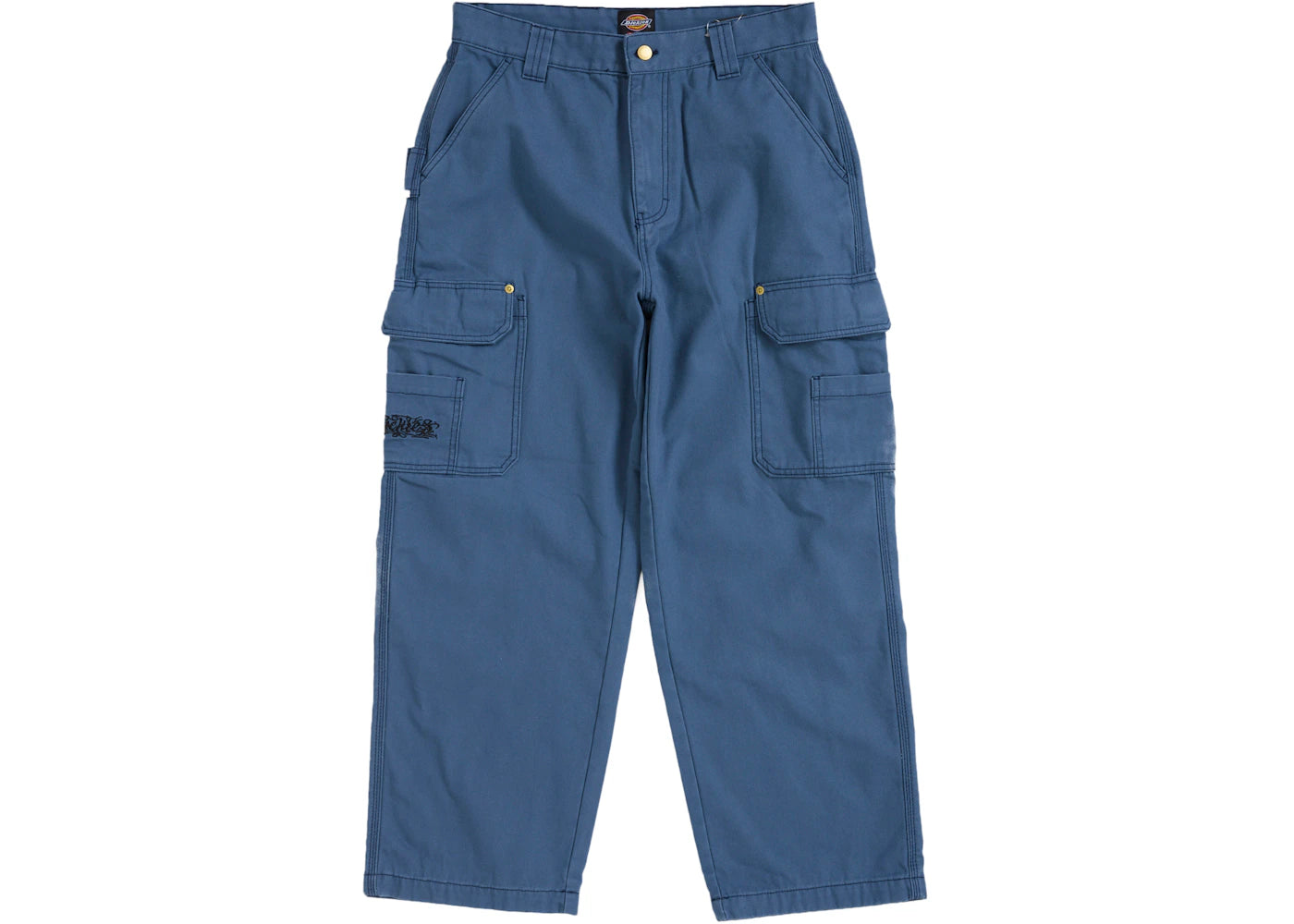 Supreme Dickies Flannel Lined Cargo Pant Blue - vue secondaire A