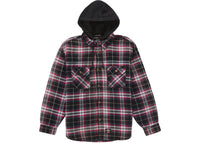 Supreme Dickies Lined Zip Up Hooded Flannel Shirt Black