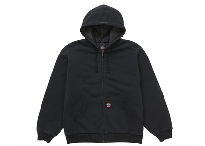 Supreme Dickies Quilted Lined Zip Up Hooded Sweatshirt Black sneakers - authentic Supreme shoes