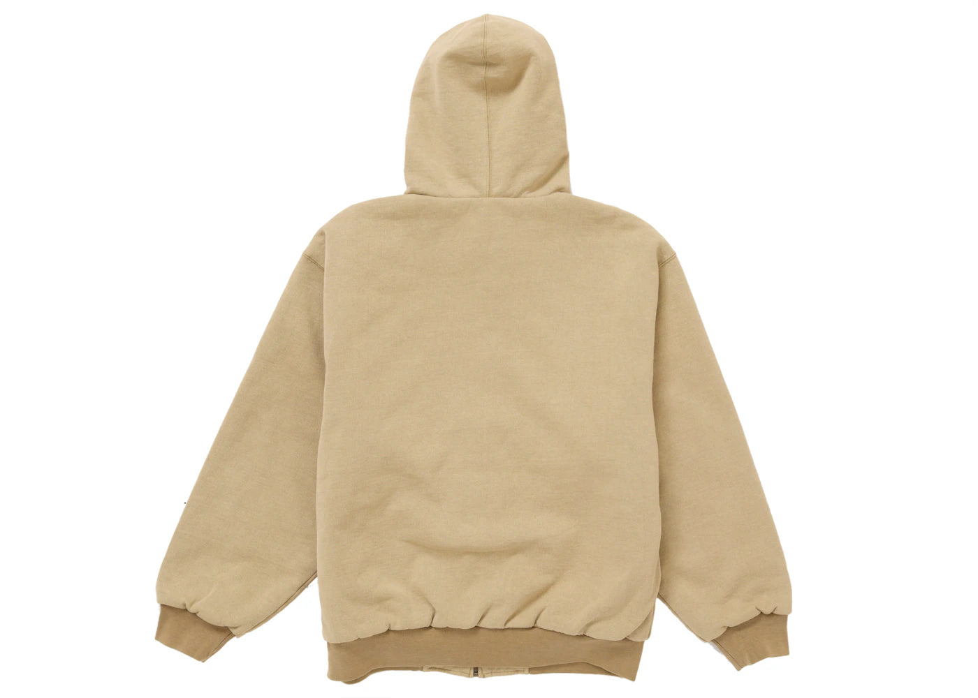 Supreme Dickies Quilted Lined Zip Up Hooded Sweatshirt Brown - vue secondaire B