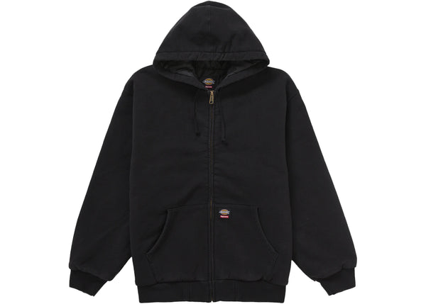 Supreme Dickies Quilted Lined Zip Up Hooded Sweatshirt (FW25) Black sneakers - authentic Supreme shoes