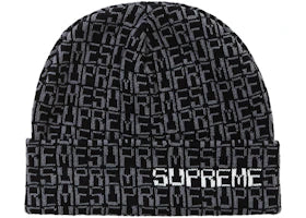 Supreme Digital Beanie Black - authentic Supreme product