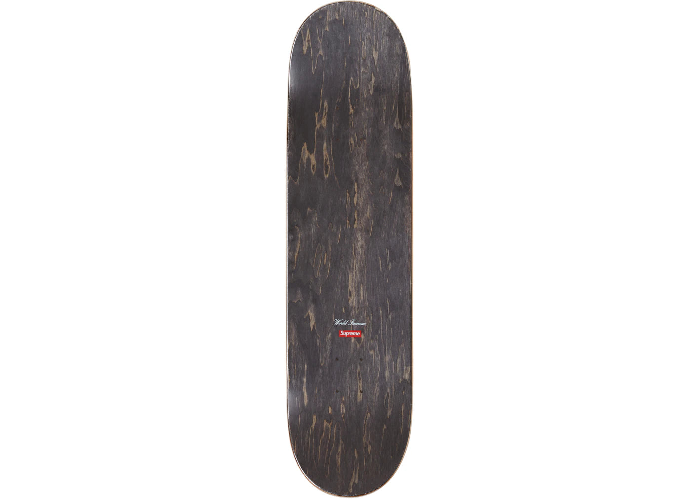 Supreme Distorted Logo Skateboard Deck Yellow - vue secondaire A