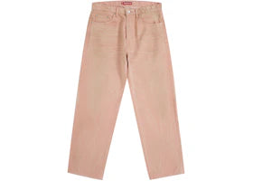 Supreme Distressed Loose Fit Selvedge Jean (FW25) Washed Pink