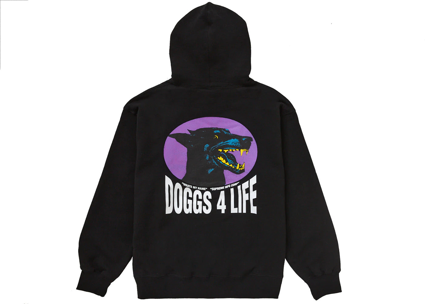 Supreme Doggs Hooded Sweatshirt Black - vue secondaire A