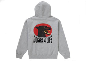 Supreme Doggs Hooded Sweatshirt Heather Grey