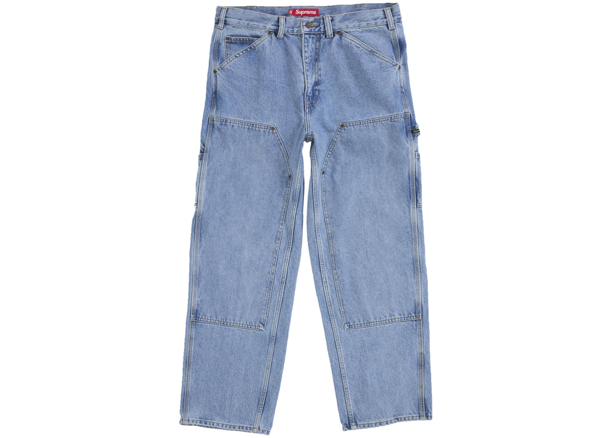 Supreme Double Knee Painter Pant (FW24) Washed Indigo - vue secondaire A
