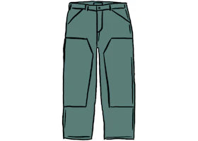 Supreme Double Knee Painter Pant Work Green - authentic Supreme product