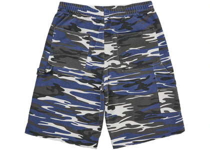 Supreme Double Knee Painter Sweatshort Blue Tiger Camo - product view 2