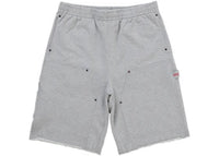 Supreme Double Knee Painter Sweatshort Grey