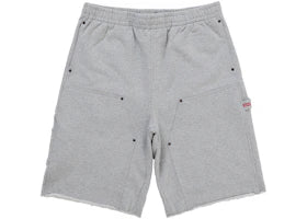 Supreme Double Knee Painter Sweatshort Grey