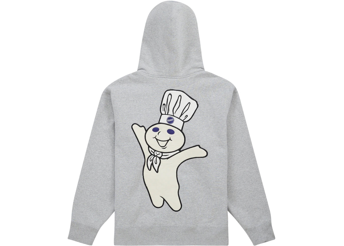 Supreme Doughboy Zip Up Hooded Sweatshirt Heather Grey - vue secondaire B
