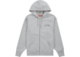 Supreme Doughboy Zip Up Hooded Sweatshirt Heather Grey