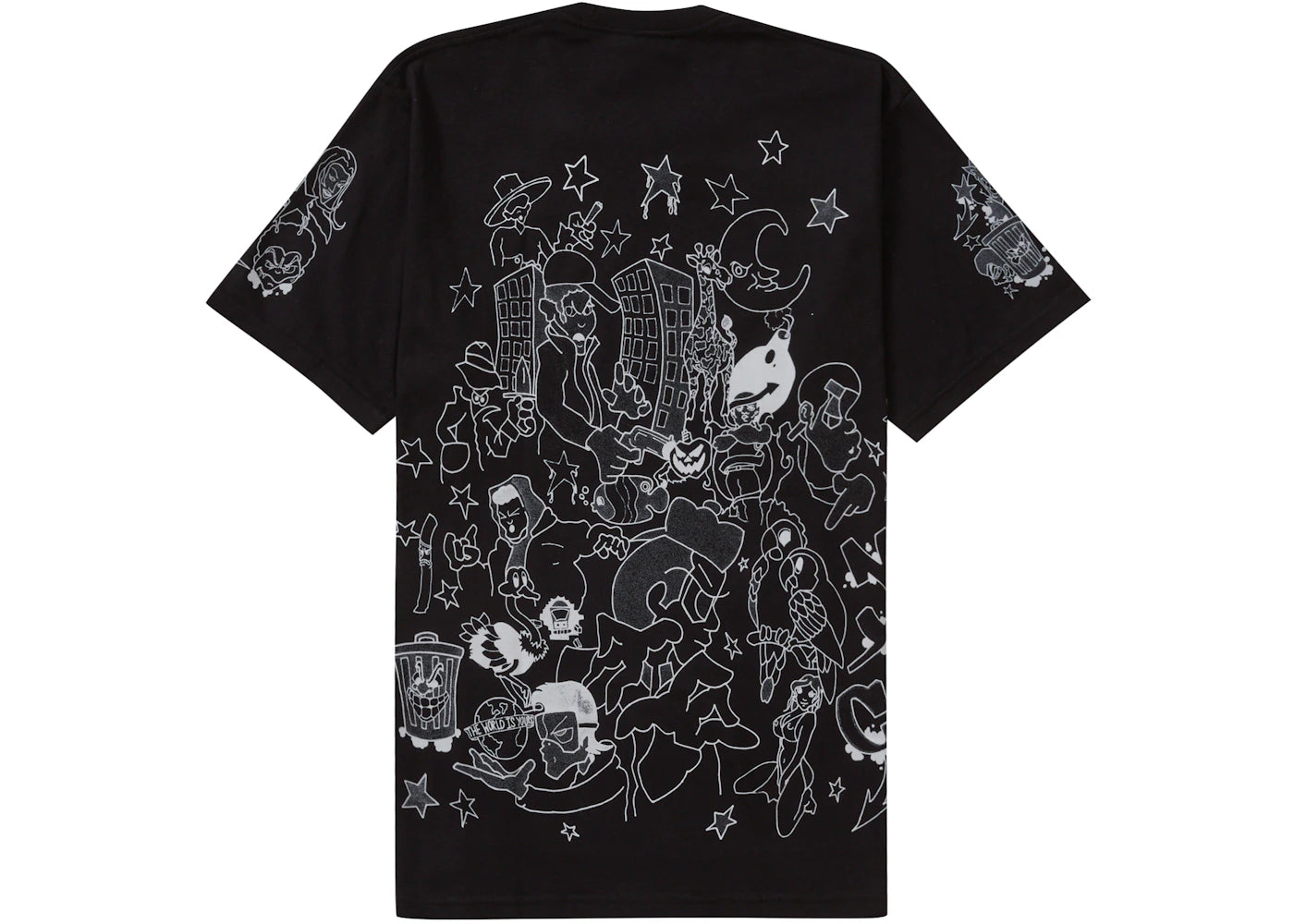 Supreme Downtown Tee Black - vue secondaire B