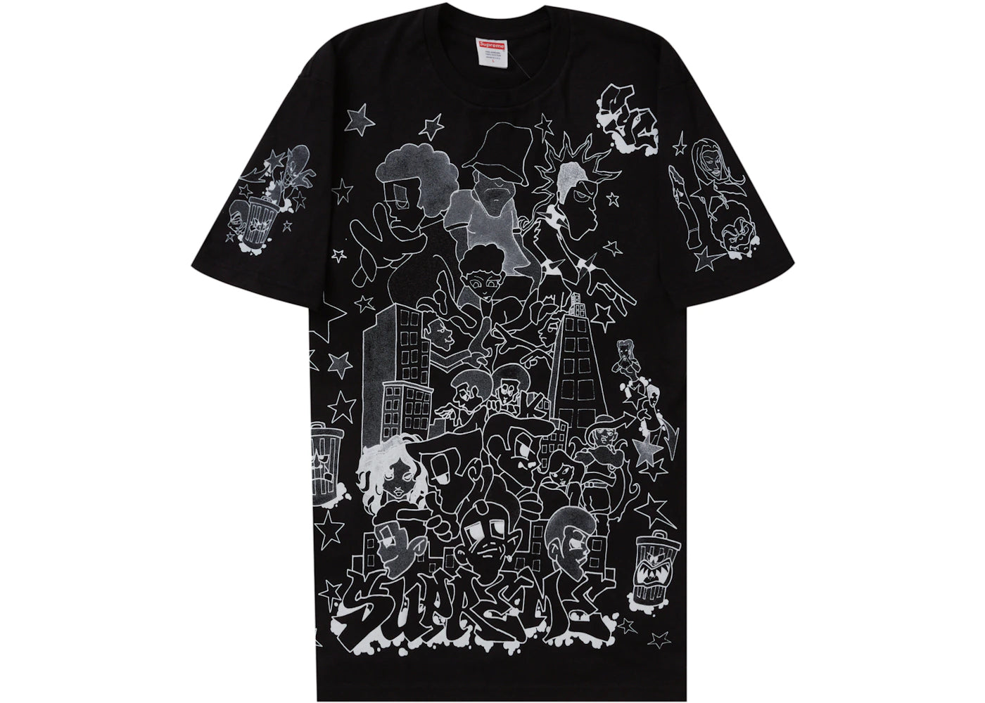 Supreme Downtown Tee Black - vue secondaire A