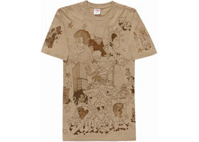 Supreme Downtown Tee Khaki - vue 360