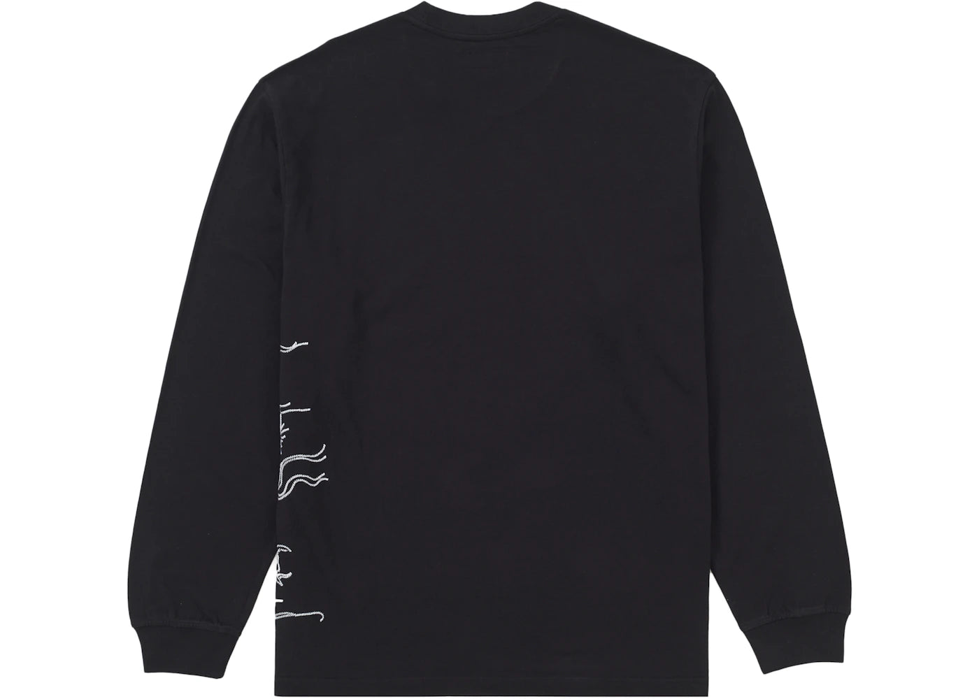 Supreme Dragon Embroidered L/S Top Black - vue secondaire B