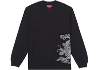 Supreme Dragon Embroidered L/S Top Black