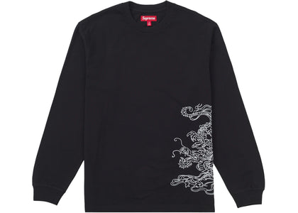 Supreme Dragon Embroidered L/S Top Black - product view 2