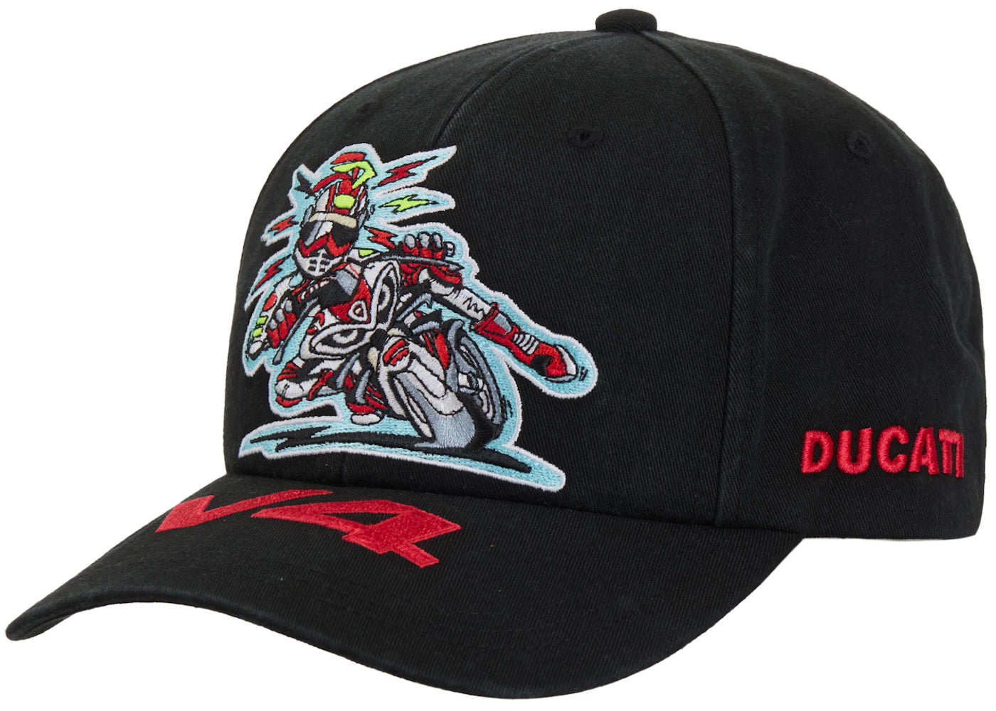 Supreme Ducati 6 Panel Hat Black - vue secondaire A