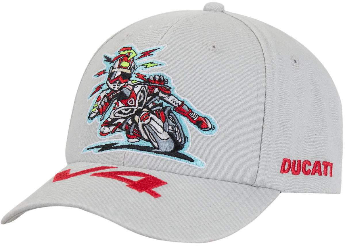 Supreme Ducati 6 Panel Hat Grey - vue secondaire A
