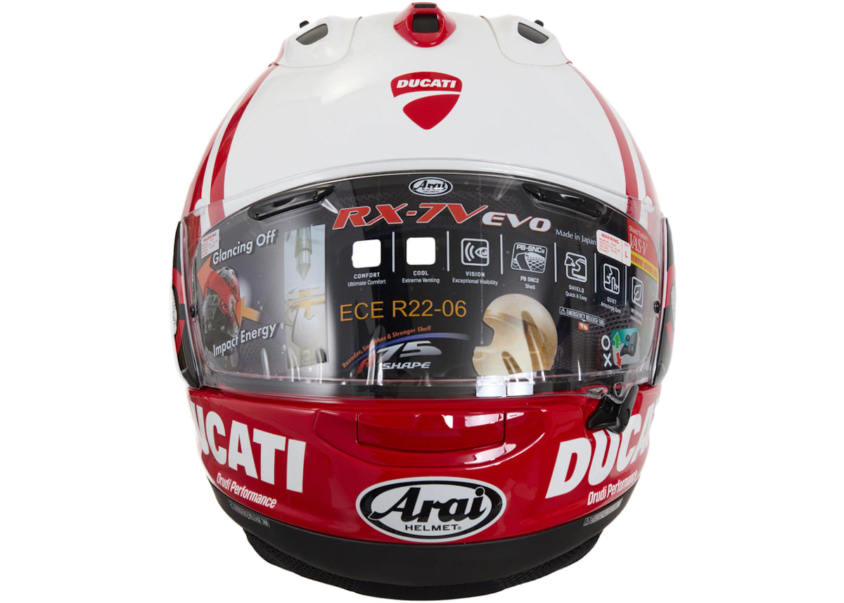 Supreme Ducati Arai Corsair X Helmet Red - vue secondaire B