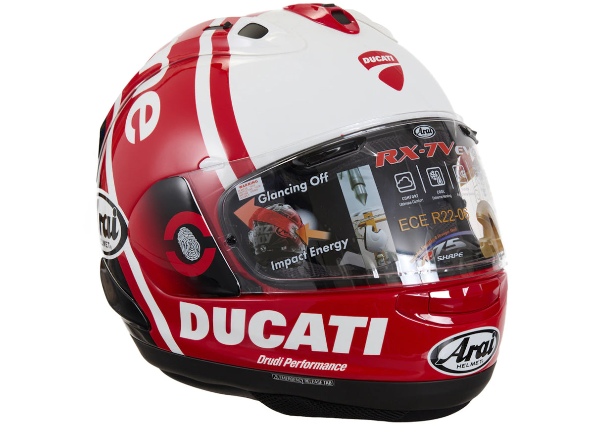 Supreme Ducati Arai Corsair X Helmet Red - vue secondaire A