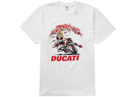 Supreme Ducati Bike Tee White