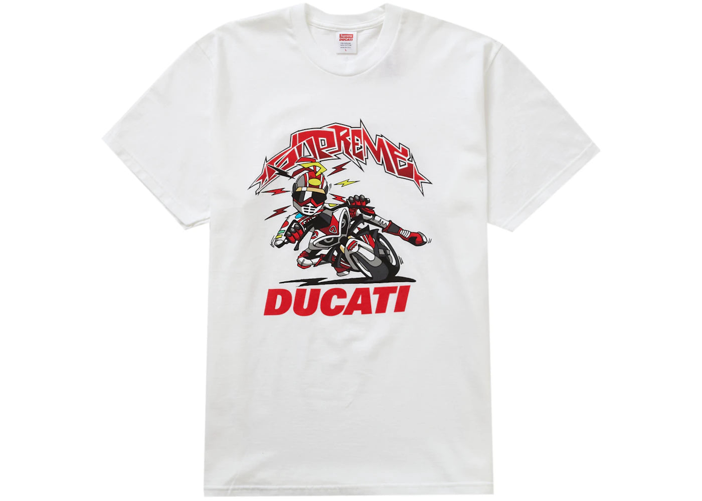 Supreme Ducati Bike Tee White - vue secondaire A