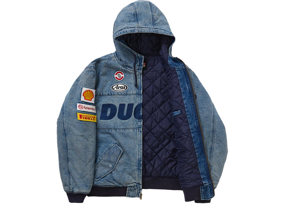 Supreme Ducati Hooded Work Jacket Denim - vue secondaire B