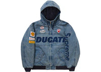 Supreme Ducati Hooded Work Jacket Denim