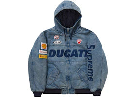 Supreme Ducati Hooded Work Jacket Denim