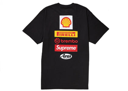 Supreme Ducati Logo Tee Black - authentic Supreme product