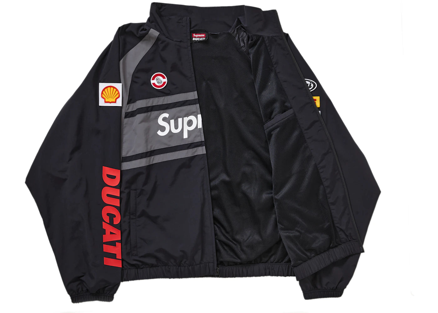 Supreme Ducati Track Jacket Black - vue secondaire B