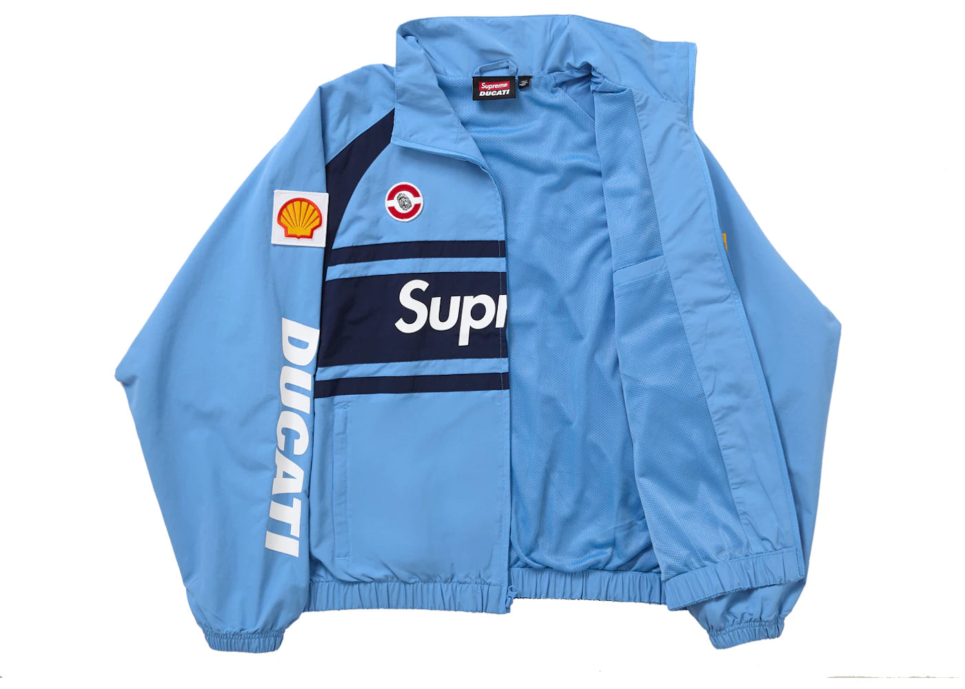 Supreme Ducati Track Jacket Light Blue - vue secondaire B