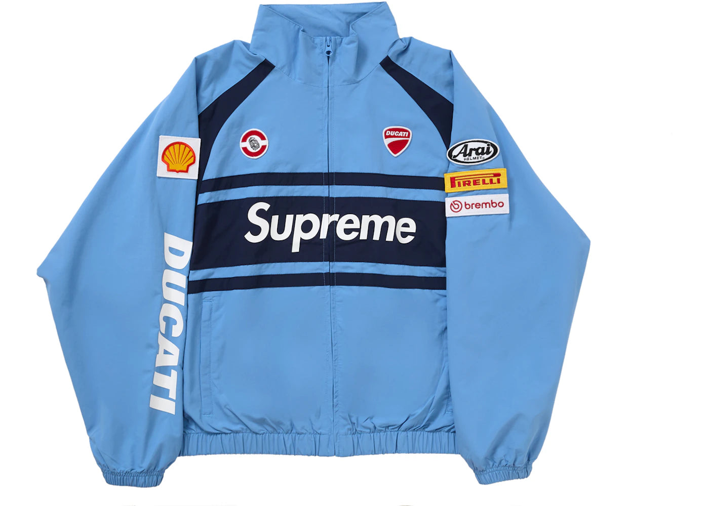 Supreme Ducati Track Jacket Light Blue - vue secondaire A