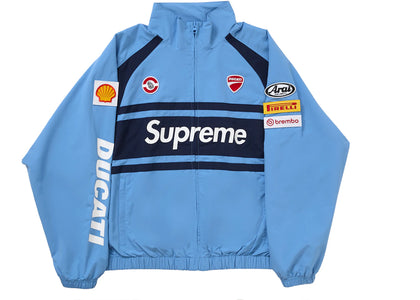 Supreme Ducati Track Jacket Light Blue - apparel view 2