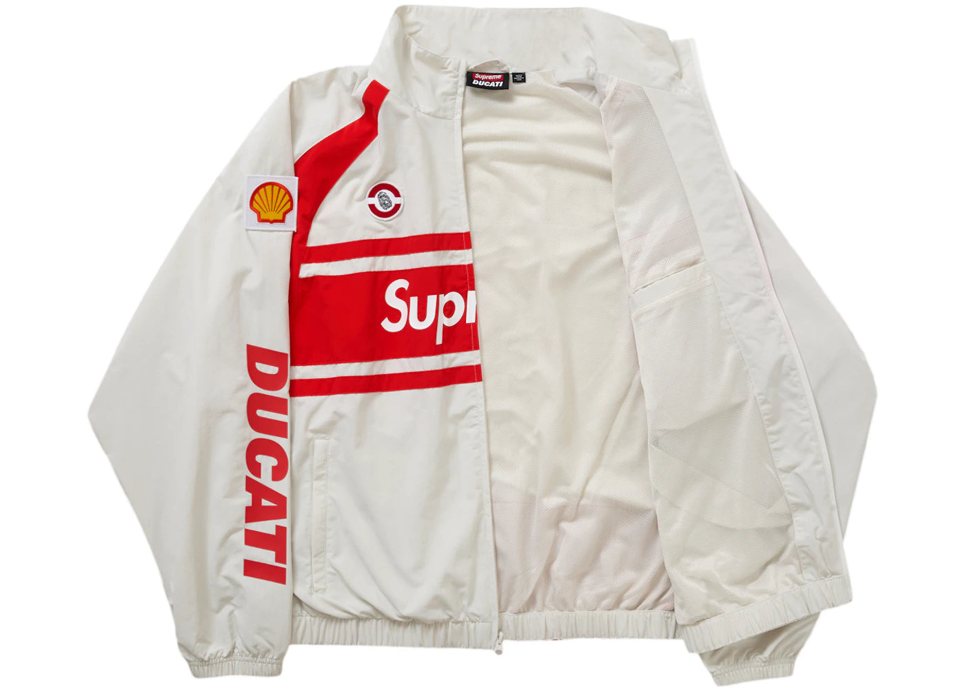 Supreme Ducati Track Jacket Light Grey - vue secondaire B